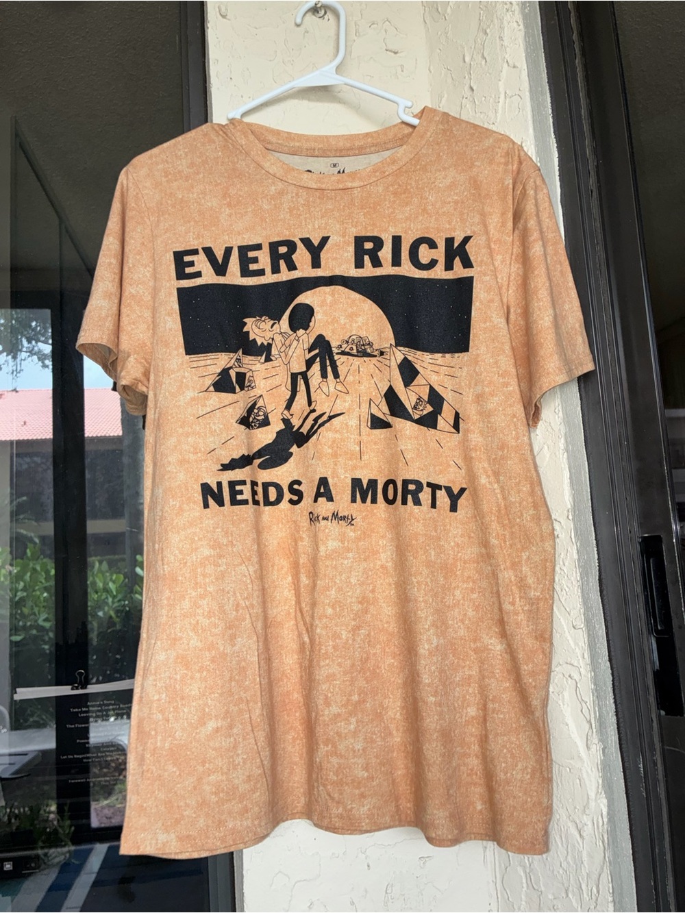 Rick and Morty Every Rick Needs a Morty Short Sleeve Tee - Peach - Picture 3 of 4